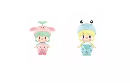 Фигурка Pop Mart Sweet Beans Animal Baby Collection, Piglet + Snail