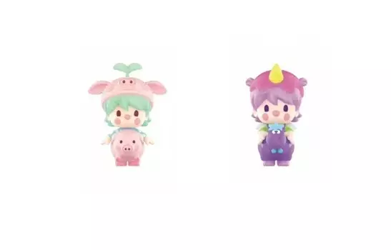 Фигурка Pop Mart Sweet Beans Animal Baby Collection, Piglet + Unicorn
