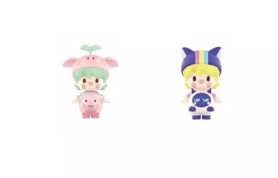 Фигурка Pop Mart Sweet Beans Animal Baby Collection, Piglet + Kitten