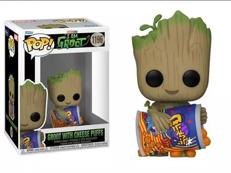 Фигурка Pop! Marvel: I Am Groot - Groot with Cheese Puffs Funko
