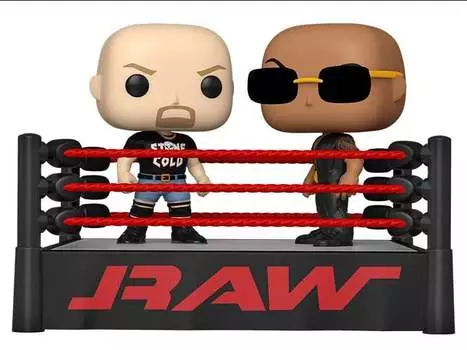 Фигурка Pop! Moment: WWE - The Rock vs. Stone Cold in Wrestling Ring Funko