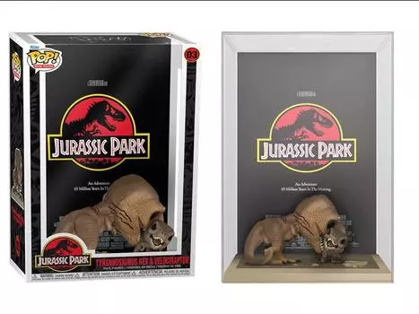 Фигурка Pop! Movie Poster: Jurassic Park - Tyrannosaurus Rex and Velociraptor FUNKO