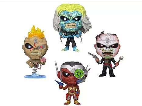 Фигурка Pop! Rocks: Iron Maiden Eddie (Glow-in-the-Dark) AE Exclusive 4-Pack Funko