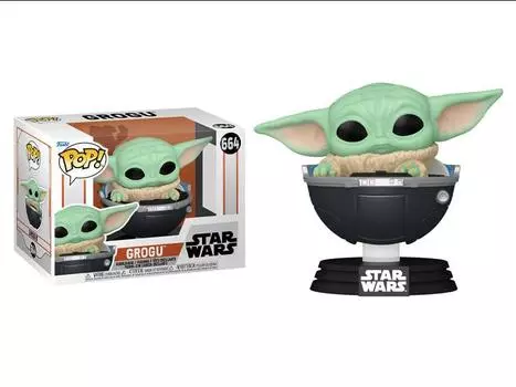 Фигурка Pop! Star Wars: The Mandalorian - Grogu in Hover-Pram Funko