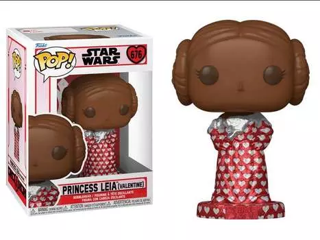 Фигурка Pop! Star Wars: Valentines - Princess Leia (Chocolate) Funko