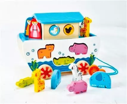 Фигурка pull Hape, мультиколор