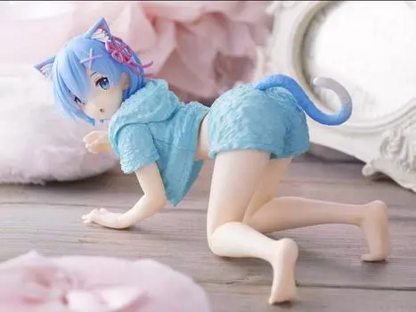 Фигурка Re:Zero Starting Life in Another World Desktop Cute Rem (Cat Roomwear Ver.) Figure Taito