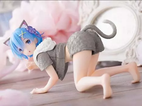 Фигурка Re:Zero Starting Life in Another World Desktop Cute Rem (Cat Roomwear Ver.) Figure (Renewal Edition) Taito