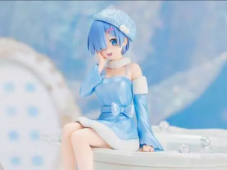 Фигурка Re:Zero Starting Life in Another World Rem Snow Princess (Pearl Color Ver.) Noodle Stopper Figure Furyu