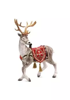 Фигурка северного оленя с седлом красная Fitz And Floyd, bunt