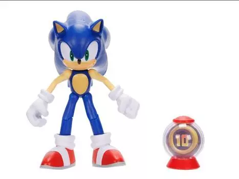 Фигурка Sonic The Hedgehog 4" Sonic with 10 Rings Powerup Figure JAKKS PACIFIC