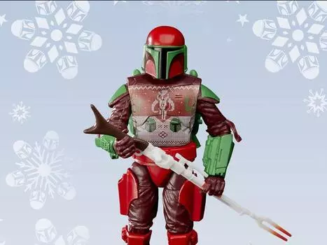 Фигурка Star Wars: The Black Series 6" Mandalorian Warrior (Holiday Edition) Figure Hasbro