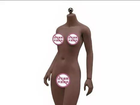 Фигурка Super-Flexible Female Seamless 1/6 Scale Black Skin Medium Bust Body (S27C/Detachable Feet) Tbleague