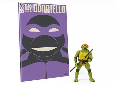 Фигурка Teenage Mutant Ninja Turtles BST AXN Best of Donatello & Comic Set The Loyal Subjects