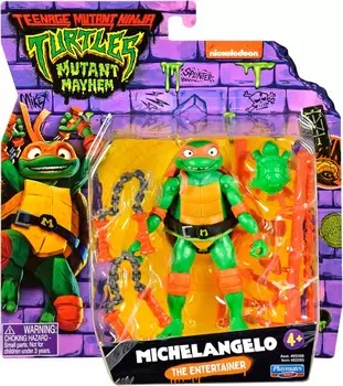 Фигурка Teenage Mutant Ninja Turtles: Mutant Mayhem, Michelangelo, 10,8 см