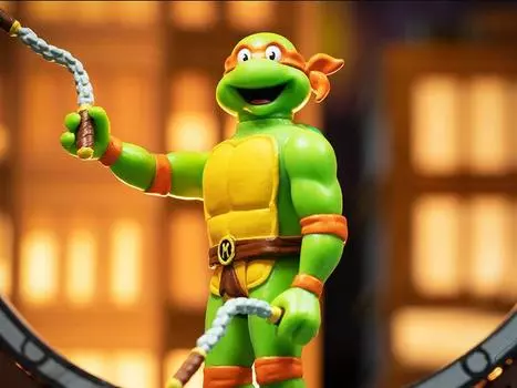 Фигурка Teenage Mutant Ninja Turtles ReAction Toon Michelangelo Figure Super7