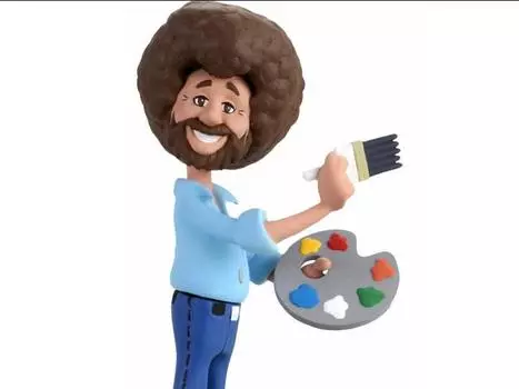 Фигурка The Joy of Painting Toony Classics Bob Ross Neca