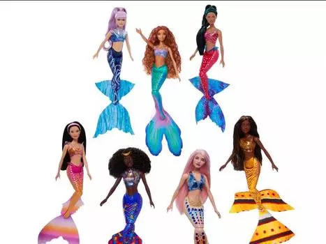 Фигурка The Little Mermaid (2023) Ultimate Ariel Sisters Fashion Doll 7-Pack Mattel