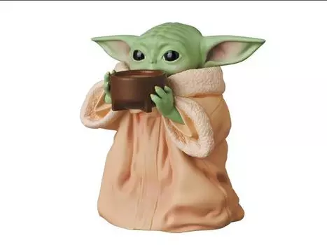 Фигурка The Mandalorian Ultra Detail Figure No.612 Grogu (Drinking Soup) Medicom Toy