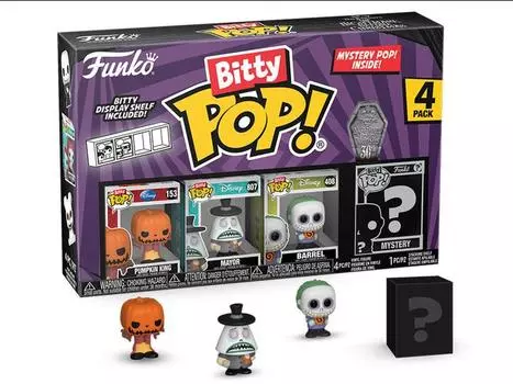 Фигурка The Nightmare Before Christmas Bitty Pop! Pumpkin King Four-Pack Funko