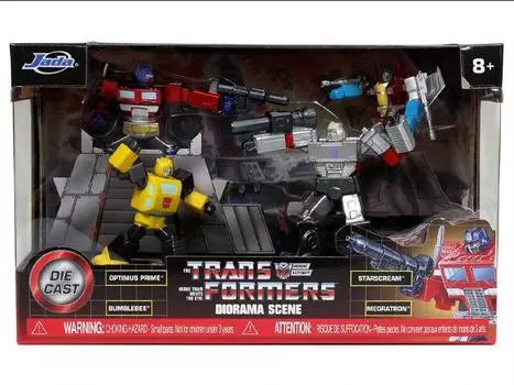 Фигурка Transformers G1 MetalFigs 2.75" Figure Diorama Set Jada Toys