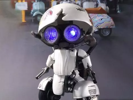 Фигурка Transformers: The Last Knight Hybrid Metal Figuration #63P Autobot Sqweeks (Pearl White Ver.) Figure Herocross