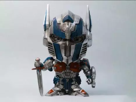 Фигурка Transformers: The Last Knight Super Deformed Figure DX 4" Battle Damaged Optimus Prime Herocross
