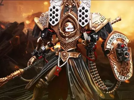 Фигурка Warhammer 40K Adepta Sororitas Abbess Sanctorum Morvenn Vahl 1/18 Scale Action Figure Joytoy