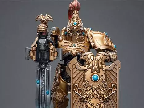 Фигурка Warhammer 40K Adeptus Custodes Custodian Guard with Sentinel Blade and Praesidium Shield 1/18 Scale Action Figure Joytoy