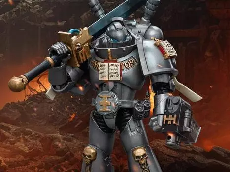 Фигурка Warhammer 40K Grey Knights Interceptor Squad Interceptor with Storm Bolter and Nemesis Force Sword 1/18 Scale Action Figure Joytoy