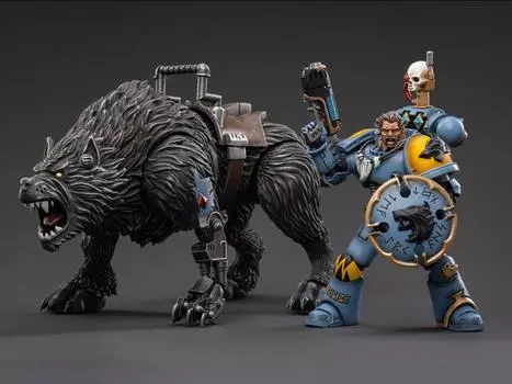 Фигурка Warhammer 40K Space Wolves Thunderwolf Cavalry Frode 1/18 Scale Figure Joytoy