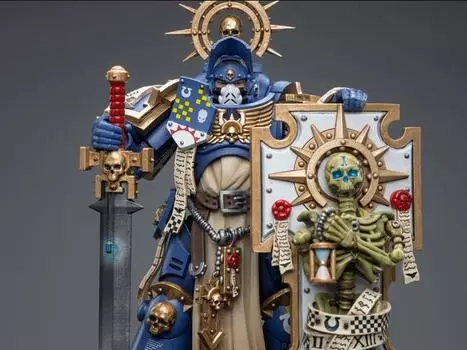 Фигурка Warhammer 40K Ultramarines Primaris Captain (Relic Shield and Power Sword) 1/18 Scale Figure Joytoy