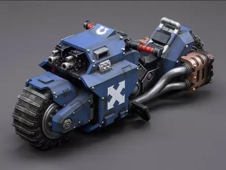 Фигурка Warhammer 40k Ultramarines Raider-Pattern Combat Bike 1/18 Scale Joytoy