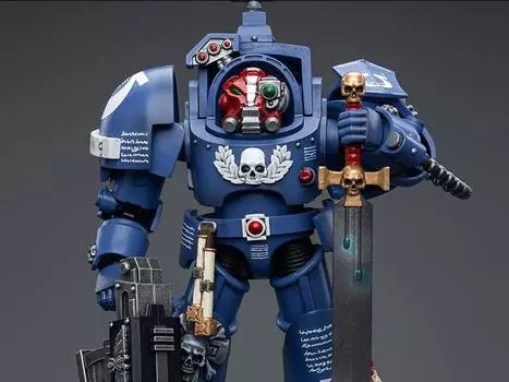 Фигурка Warhammer 40K Ultramarines Terminators Sergeant Terconon 1/18 Scale Action Figure Joytoy