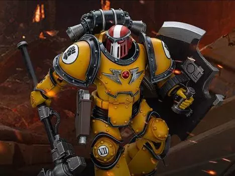 Фигурка Warhammer: The Horus Heresy Imperial Fists Legion MkIII Breacher Squad Sergeant with Thunder Hammer 1/18 Scale Action Figure Joytoy