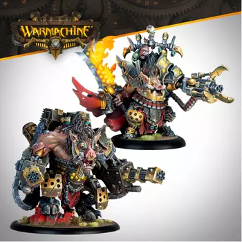 Фигурка Warmachine: Emperor Carver Ultimus Esquire Iii & War Boar Mmd47 Steamforged Games