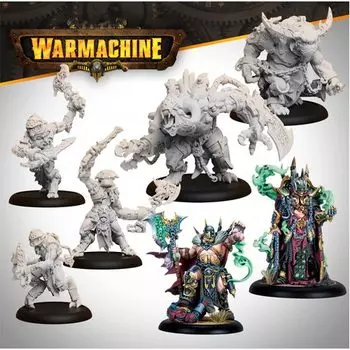 Фигурка Warmachine: Orgoth Cursebound Command Cadre Steamforged Games