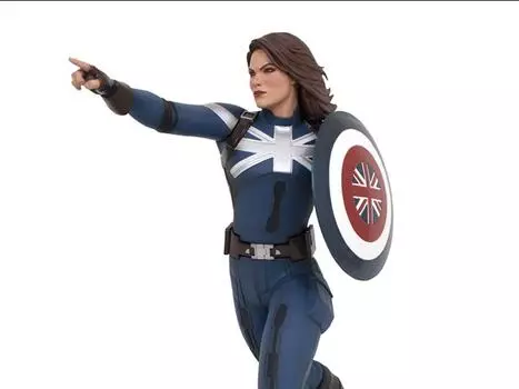 Фигурка What If...? Gallery Captain Carter Figure Diorama Diamond Select Toys