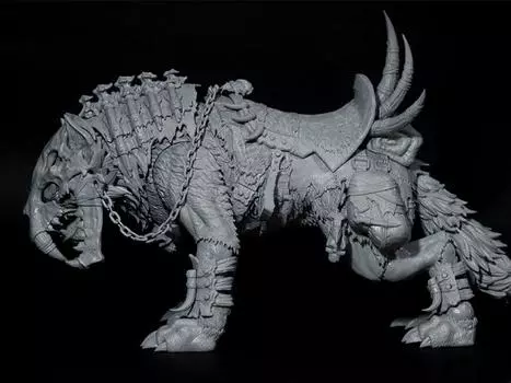 Фигурка White Bone Wolf (Grey Artist Proof Ver.) 1/12 Scale Figure Fish Toys (D20Studio)