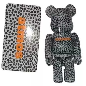 Фигурка виниловая Bearbrick Atmos Series 42 100%, черный/белый