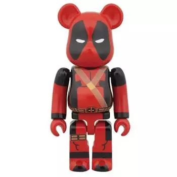 Фигурка виниловая Bearbrick Deadpool 100%, красный