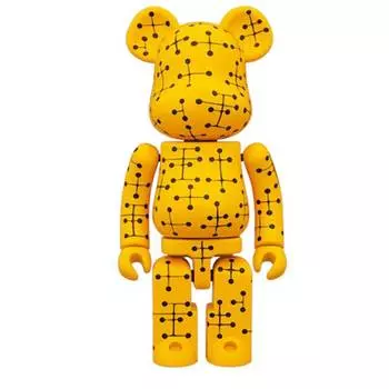 Фигурка виниловая Bearbrick Superalloy Eames 200%, желтый