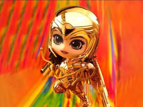 Фигурка Wonder Woman 1984 Cosbaby(S) Golden Armor Wonder Woman (Metallic Gold Ver.) Hot Toys