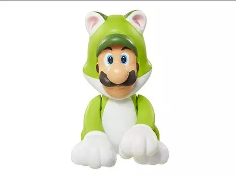 Фигурка World of Nintendo 2.50" Cat Luigi Limited Articulation Figure Jakks Pacific
