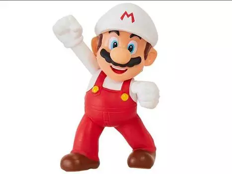 Фигурка World of Nintendo 2.50" Fire Mario (Fist Bump) Limited Articulation Figure JAKKS PACIFIC