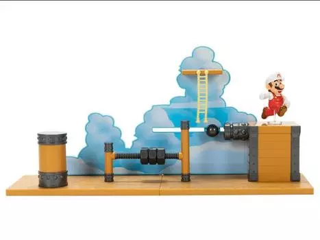 Фигурка World of Nintendo 2.5" Mario World Airship Deck Playset Jakks Pacific