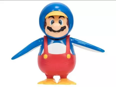 Фигурка World of Nintendo 4" Penguin Mario with Coin JAKKS PACIFIC