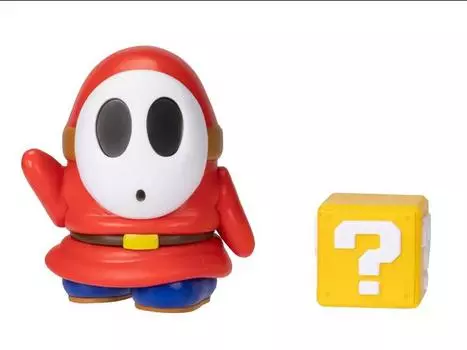 Фигурка World of Nintendo 4" Shy Guy with Question Block Figure Jakks Pacific