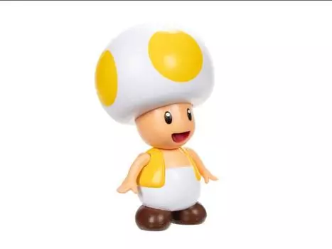 Фигурка World of Nintendo 4" Yellow Toad with Question Block Figure Jakks Pacific