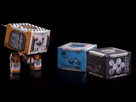 Фигурка World War Robot Pocket Universe Stacked Freight Square MULE 1/18 Scale Figure Underverse